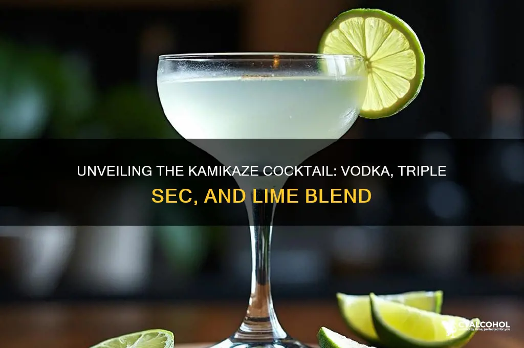 what alcohol is in a kamikaze
