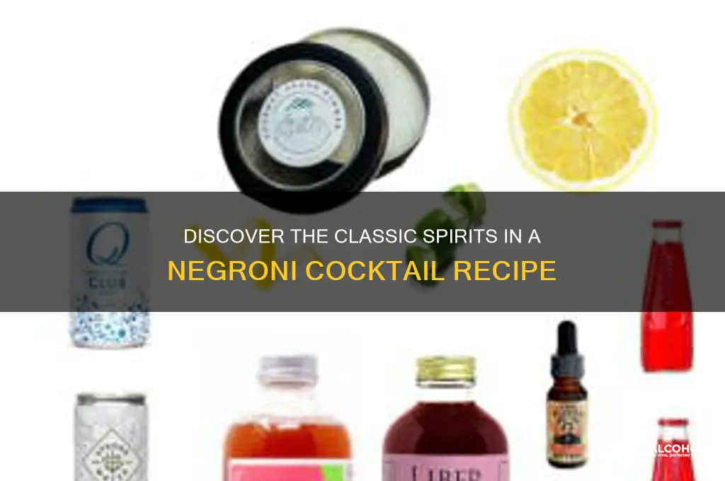 what alcohol is in a negroni