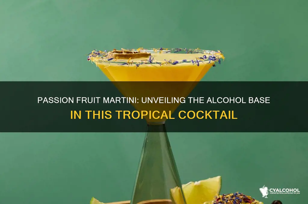 what alcohol is in a passion fruit martini