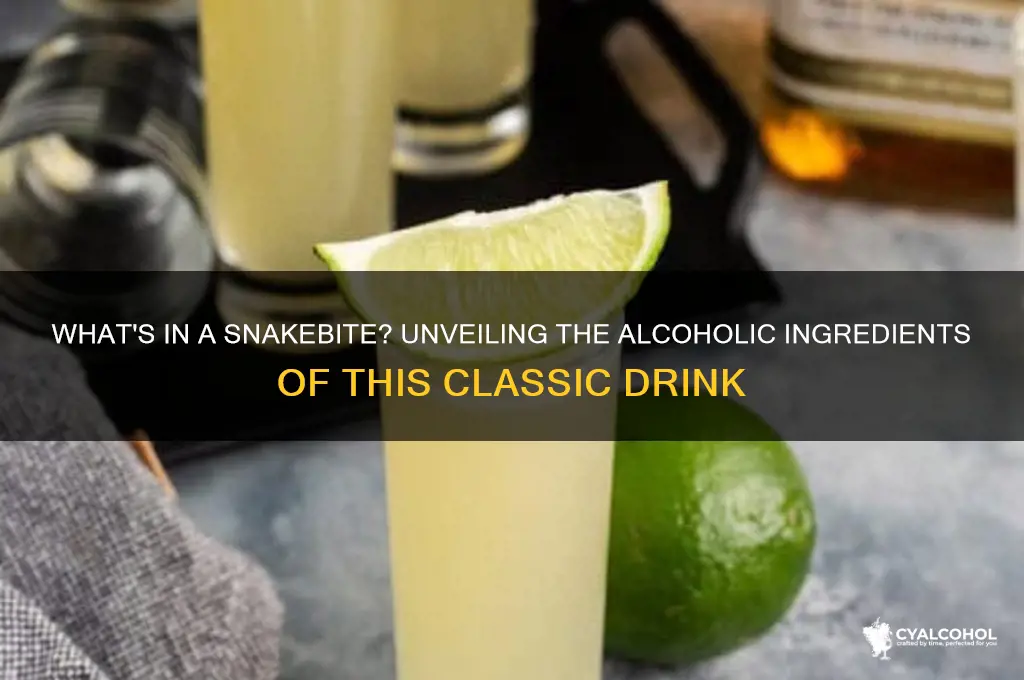 what alcohol is in a snakebite