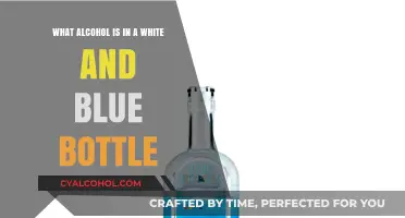 Uncover Alcohol in Blue and White Bottles