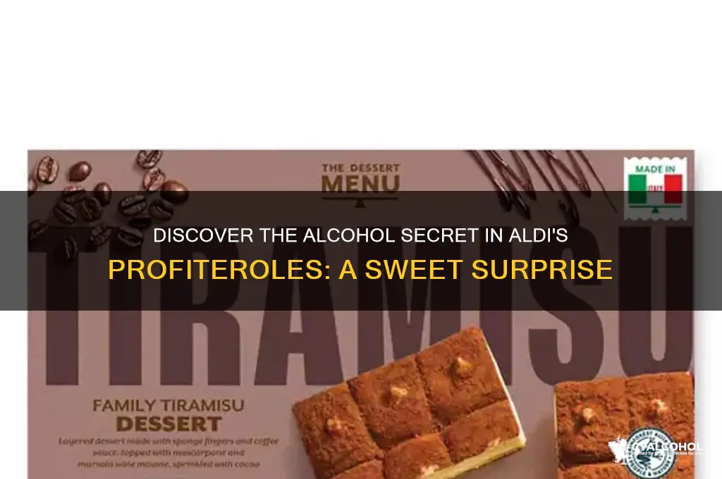 what alcohol is in aldi profiteroles