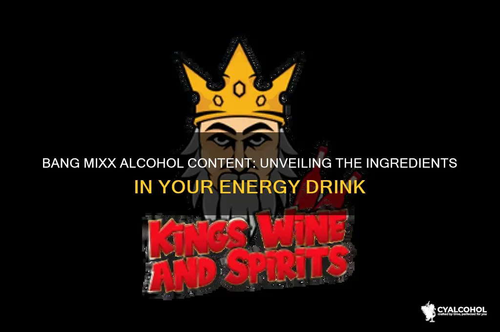 what alcohol is in bang mixx