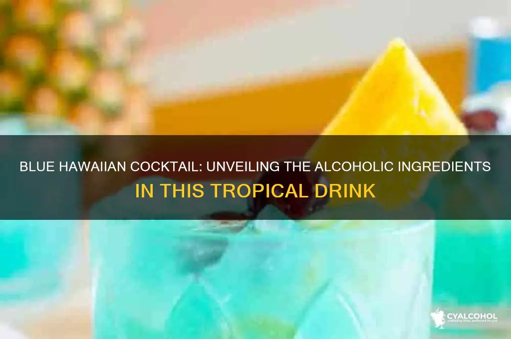 what alcohol is in blue hawaiian
