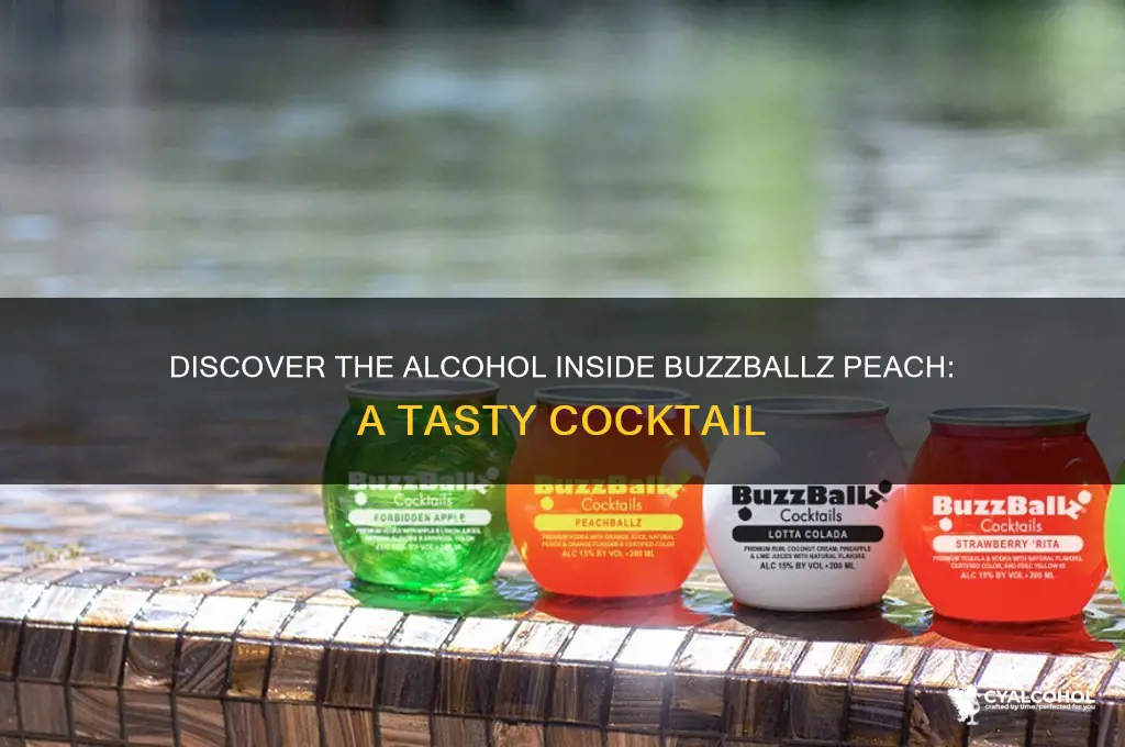 what alcohol is in buzzballz peach