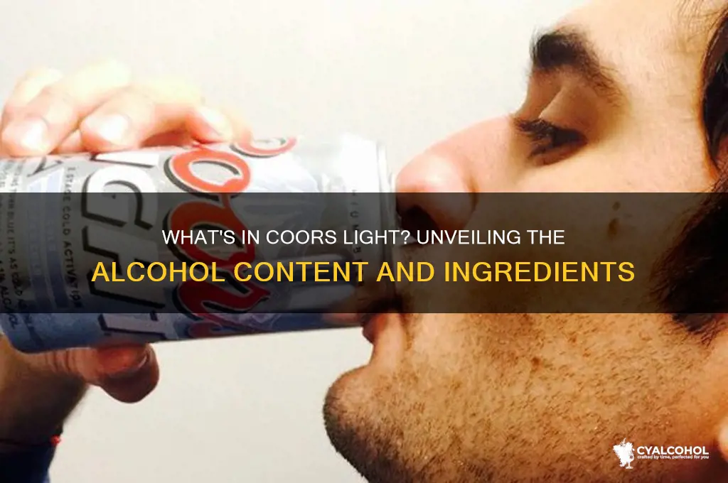 what alcohol is in coors light