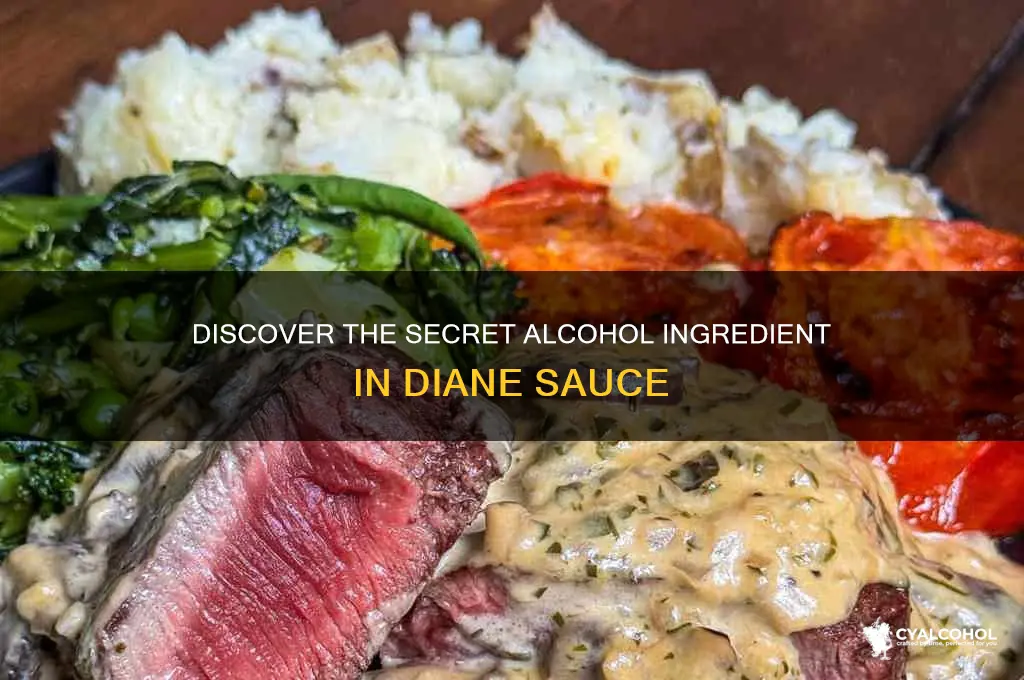 what alcohol is in diane sauce