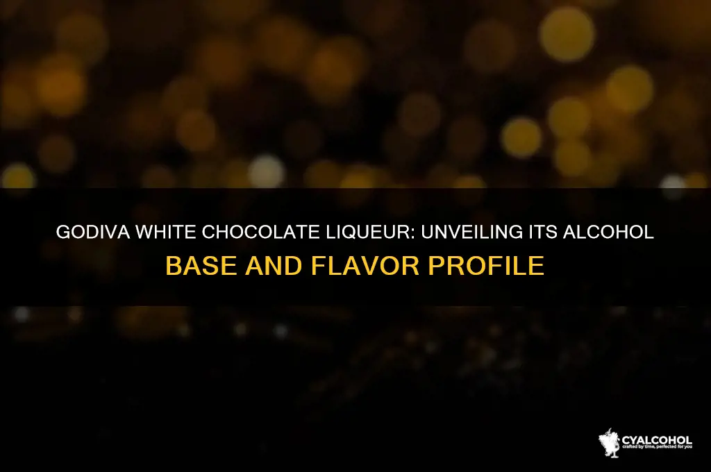 what alcohol is in godiva white chocolate liqueur