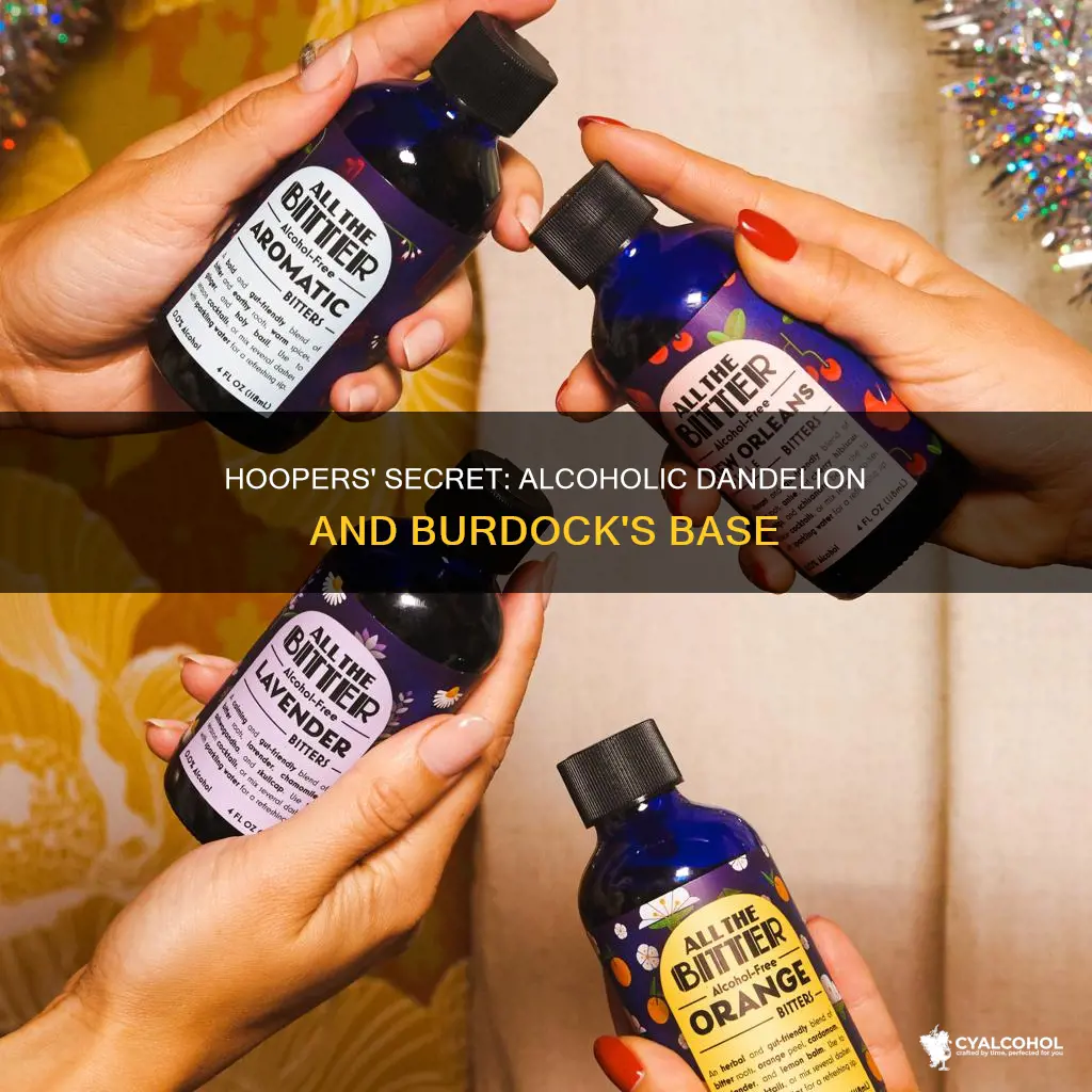what alcohol is in hoopers alcoholic dandelion and burdock