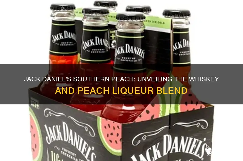what alcohol is in jack daniels southern peach