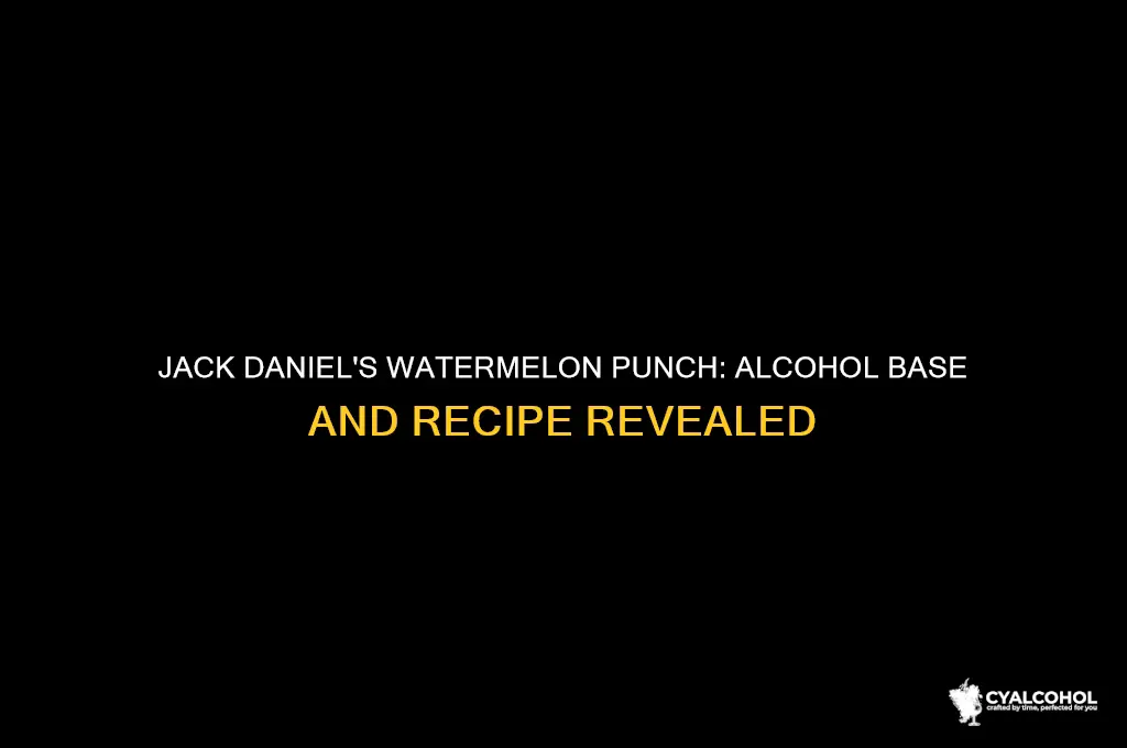 what alcohol is in jack daniels watermelon punch