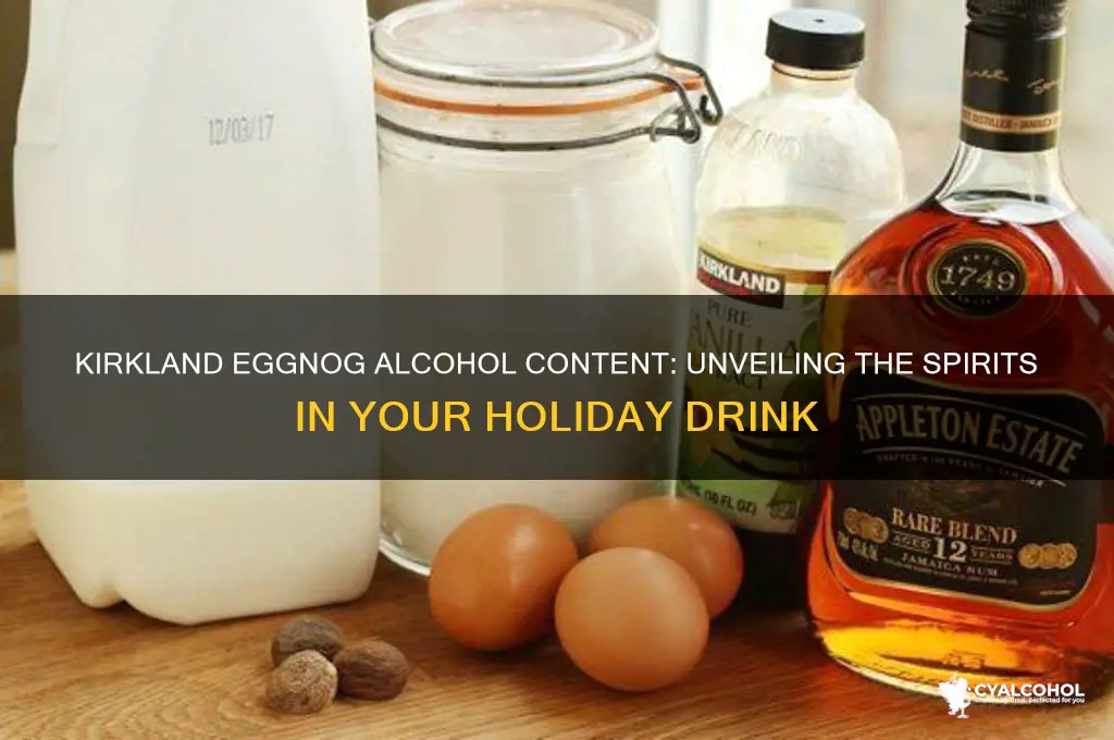 what alcohol is in kirkland eggnog