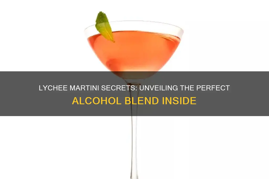 what alcohol is in lychee martini