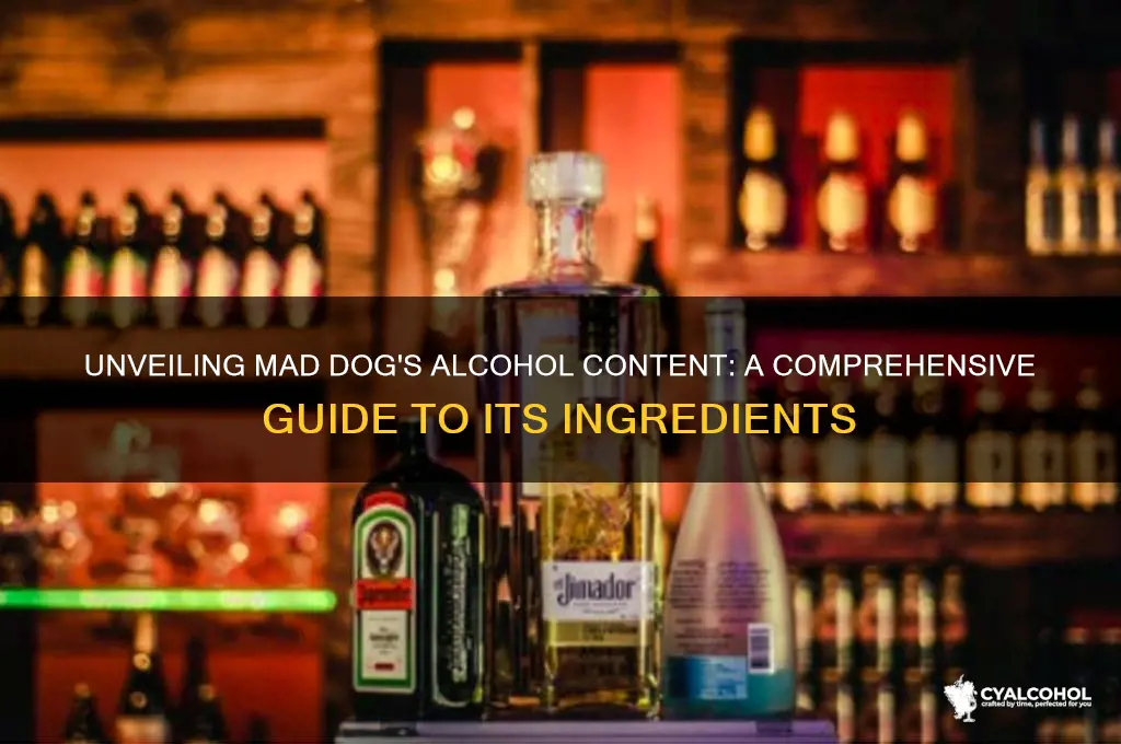 what alcohol is in mad dog