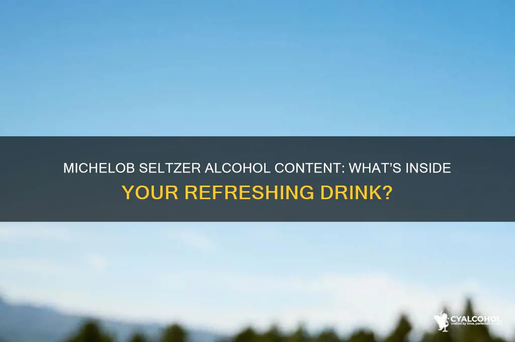 what alcohol is in michelob seltzer