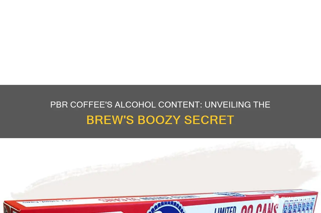 what alcohol is in pbr coffee
