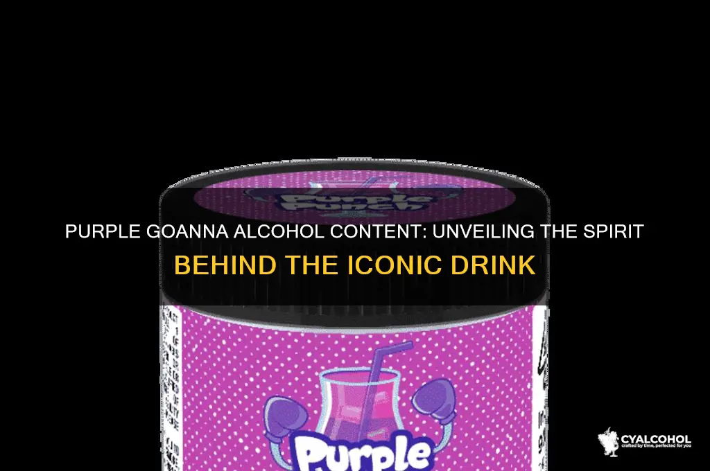 what alcohol is in purple goanna