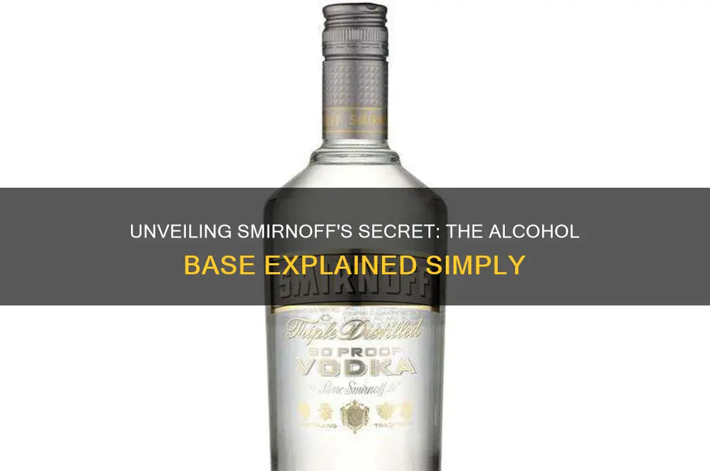what alcohol is in smirnoff