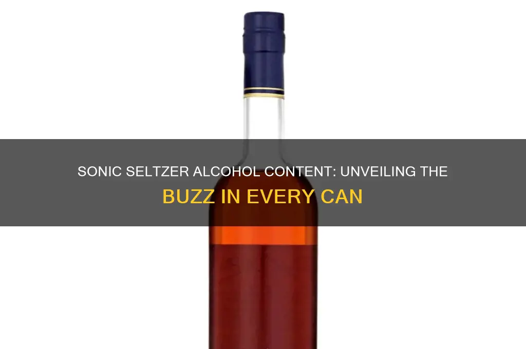what alcohol is in sonic seltzer