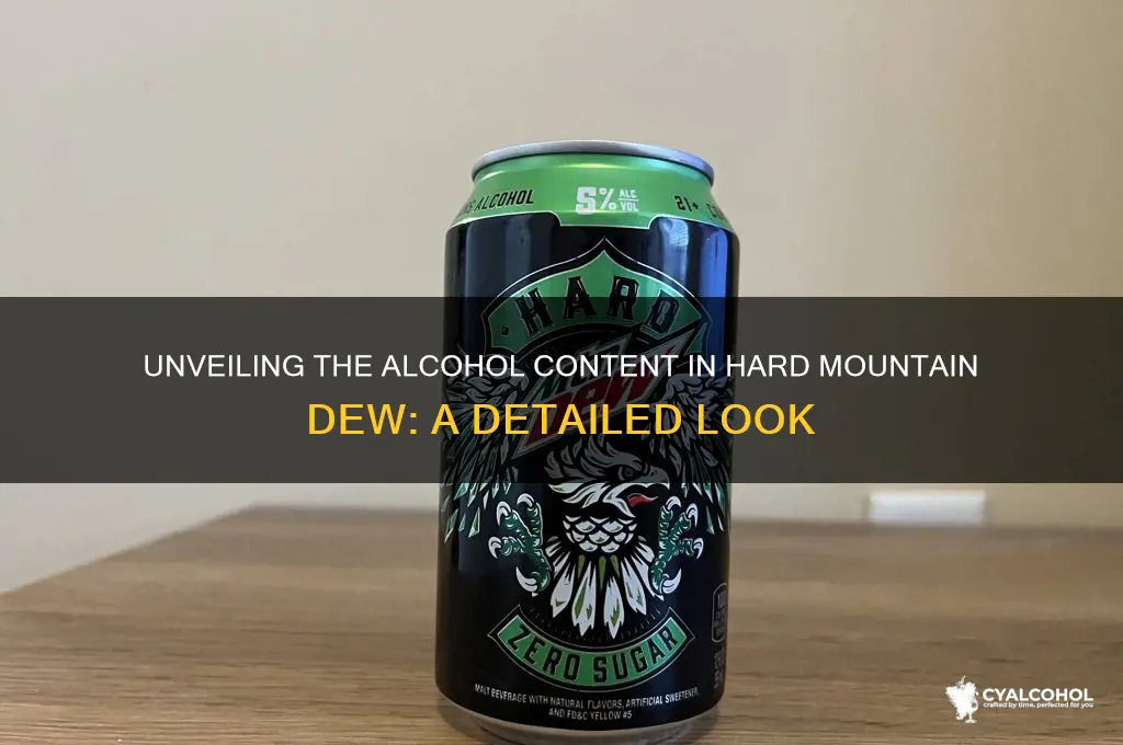what alcohol is in the hard mtn dew
