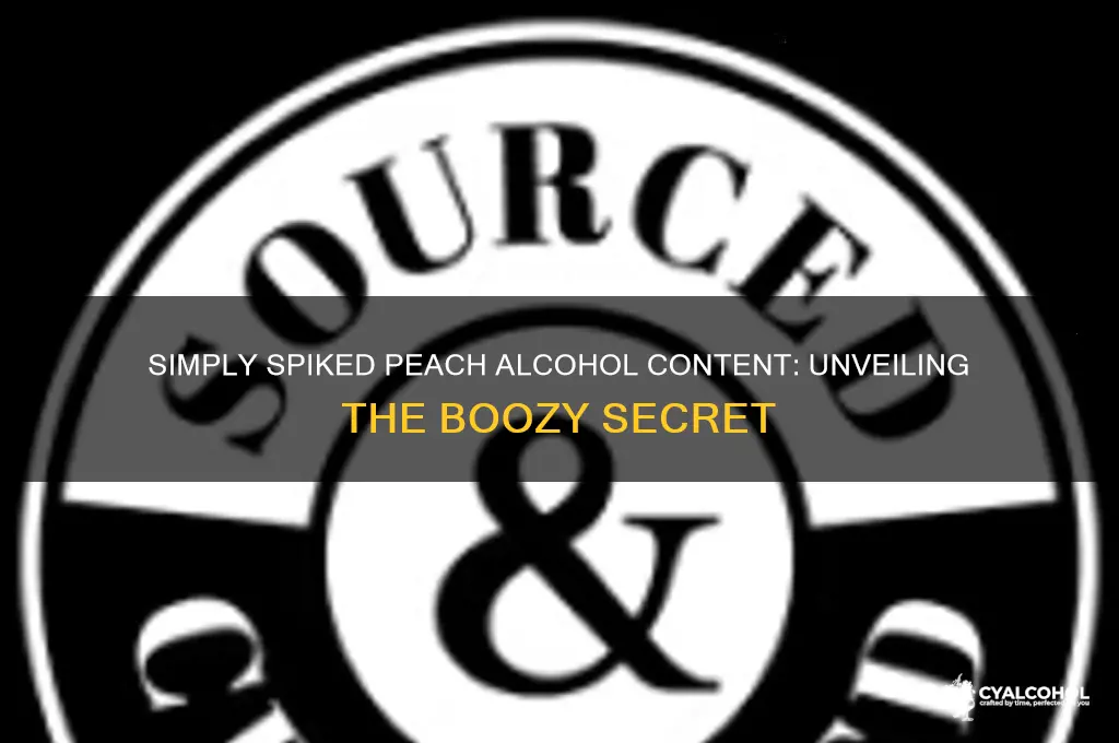 what alcohol is in the simply spiked peach