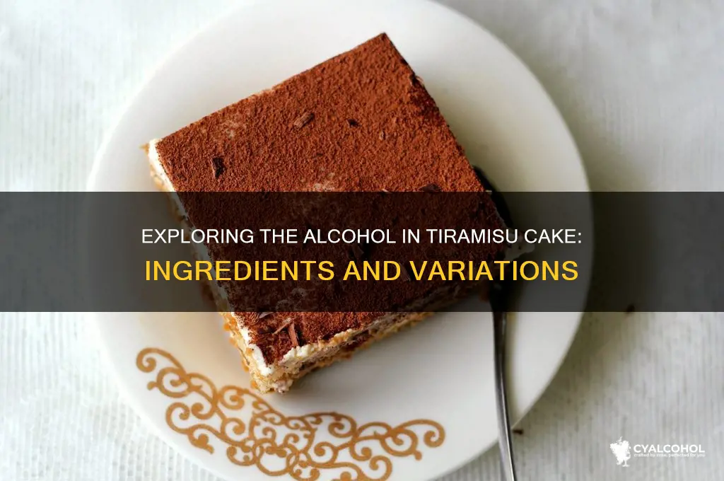 what alcohol is in tiramisu cake