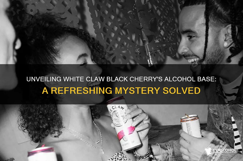 what alcohol is in white claw black cherry
