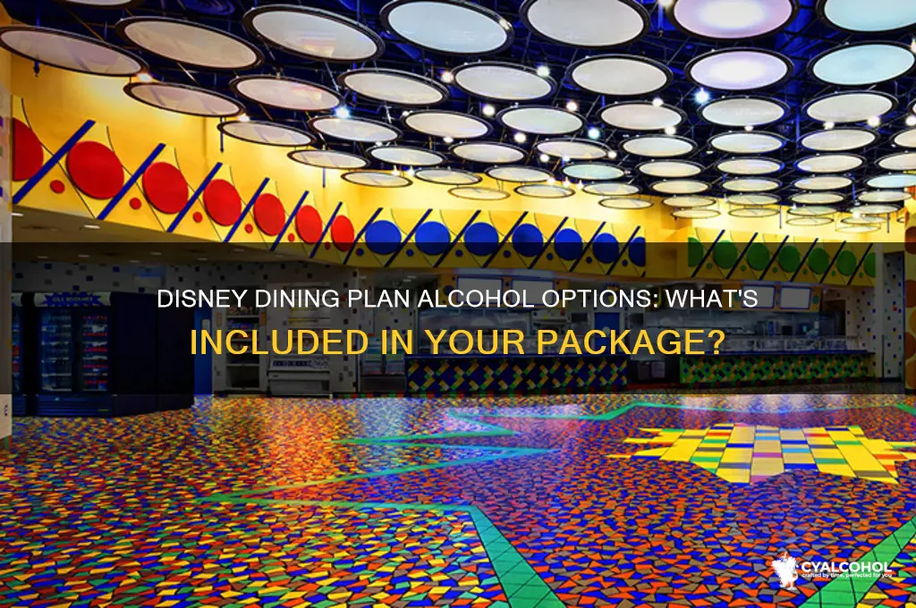 what alcohol is included in disney dining plan