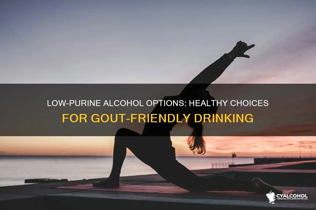 what alcohol is low in purine