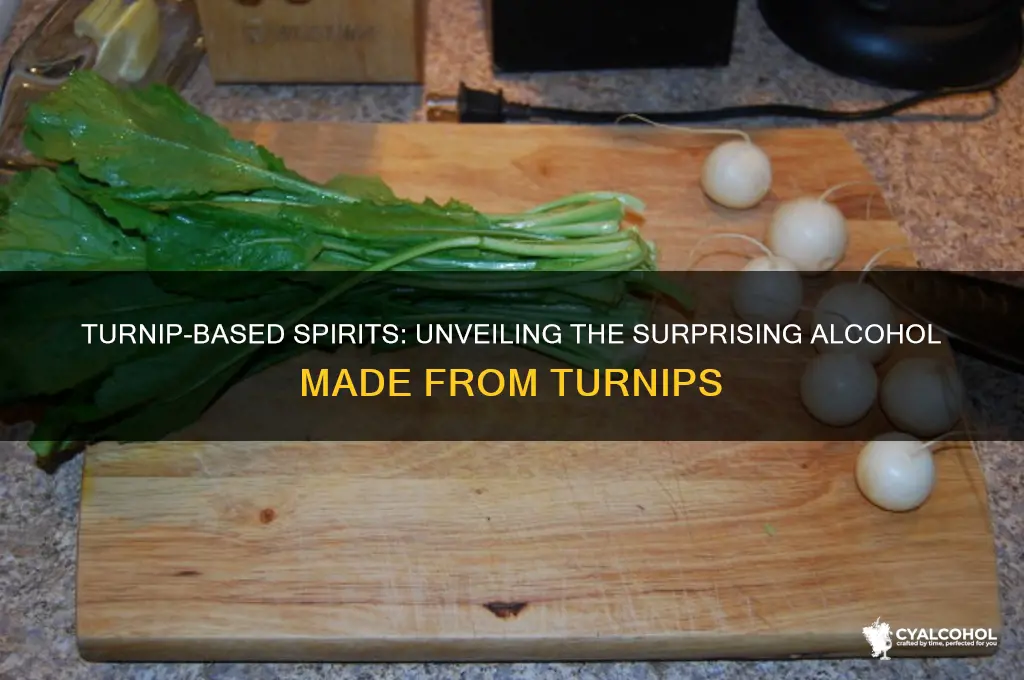 what alcohol is made from turnips