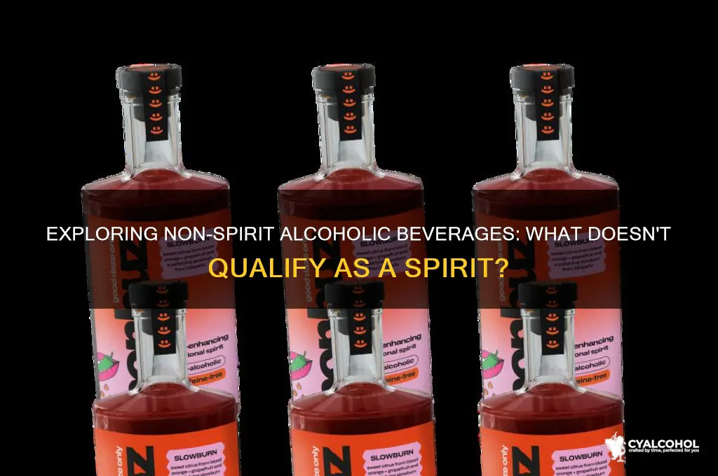 what alcohol is not a spirit