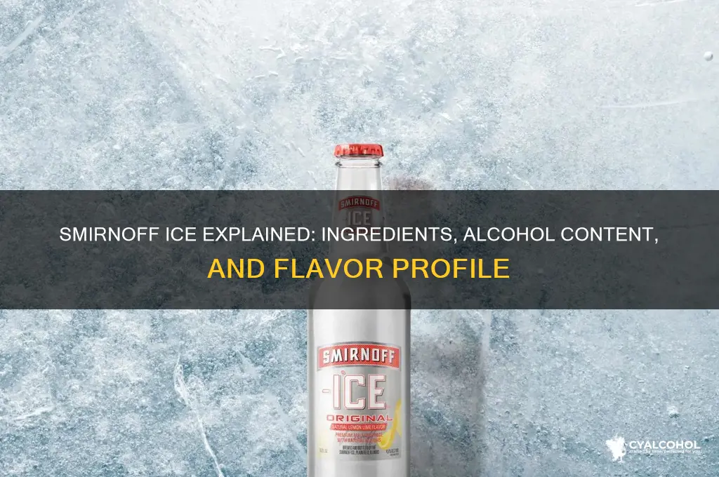 what alcohol is smirnoff ice