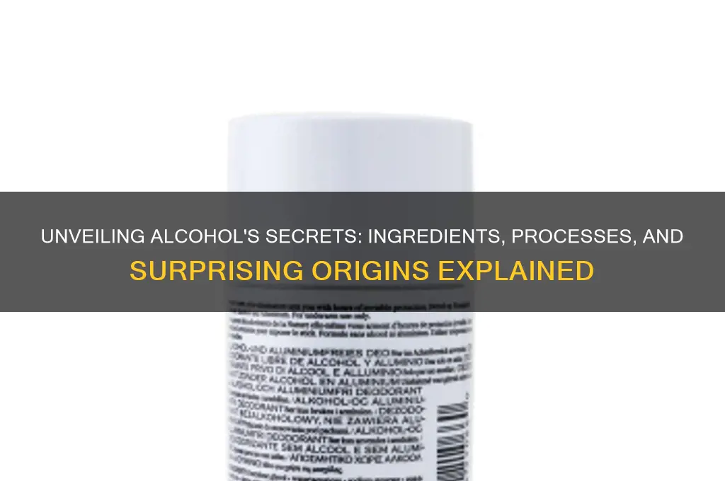 what alcohol is truly made of