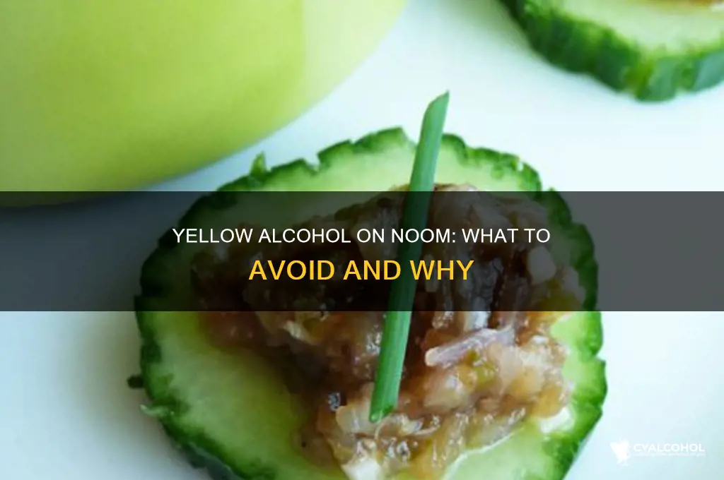 what alcohol is yellow on noom
