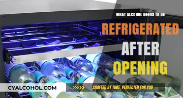 Which Opened Alcoholic Beverages Require Refrigeration for Freshness?