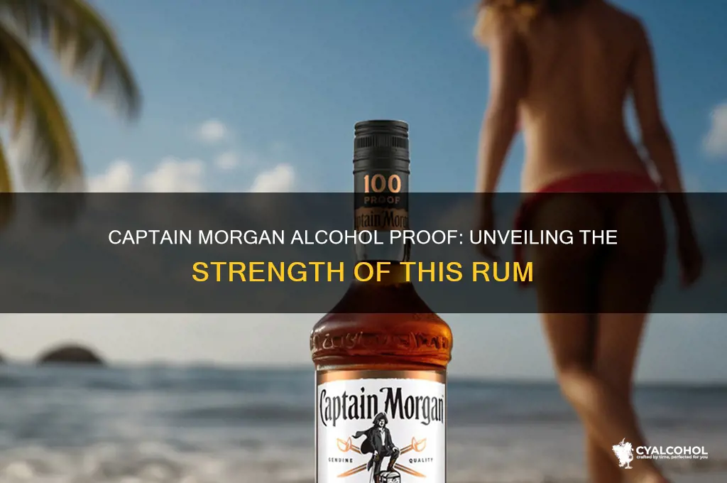 what alcohol proof is captain morgan