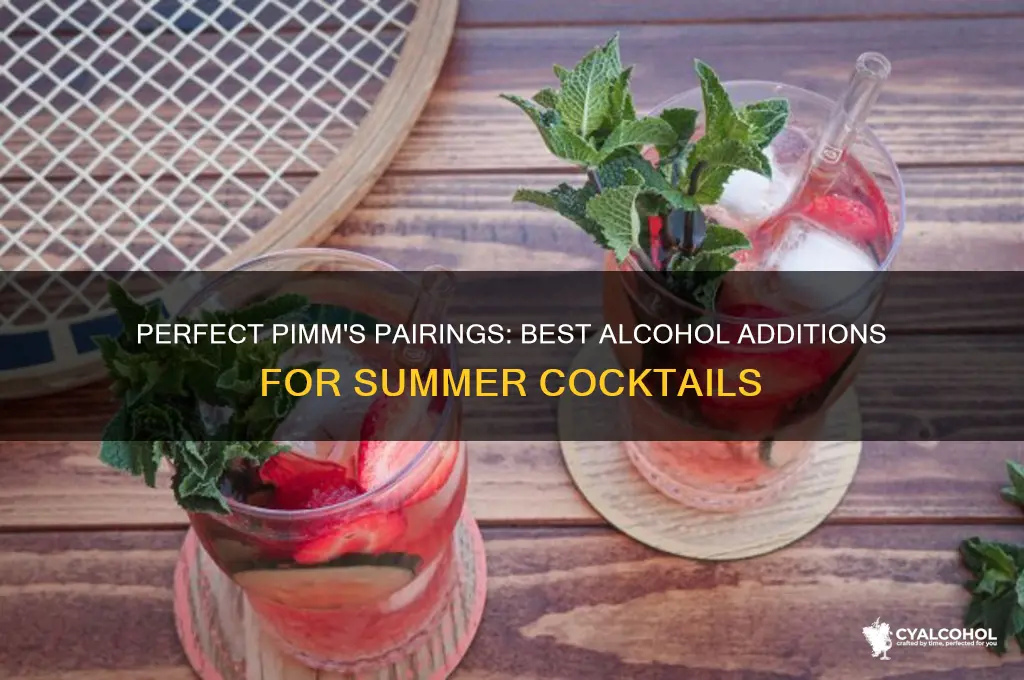 what alcohol to add to pimms