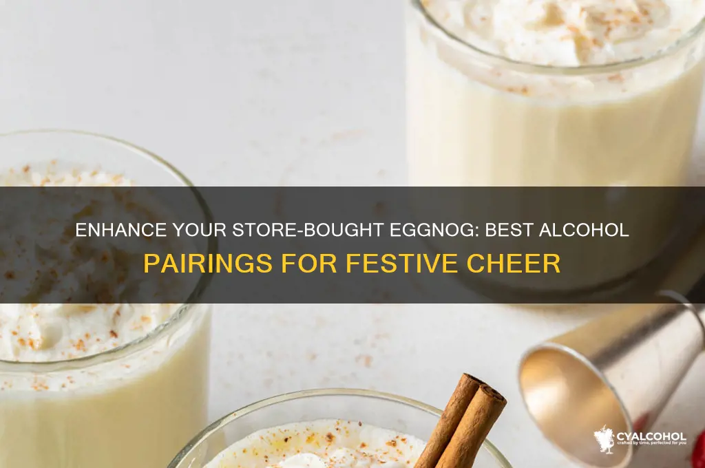 what alcohol to add to store bought eggnog