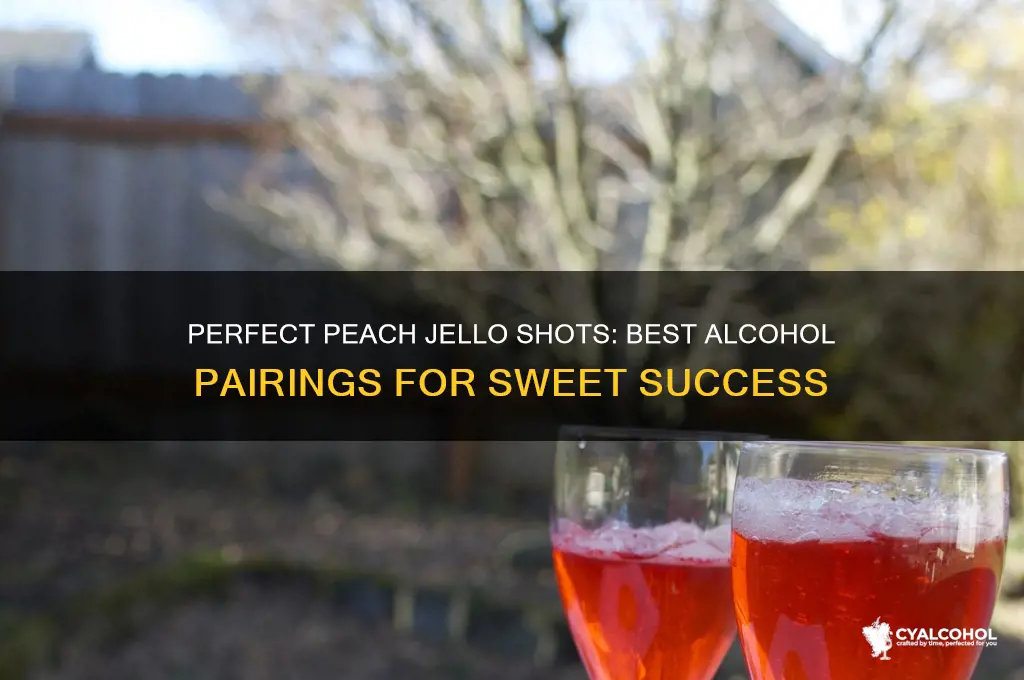 what alcohol to put in peach jello shots