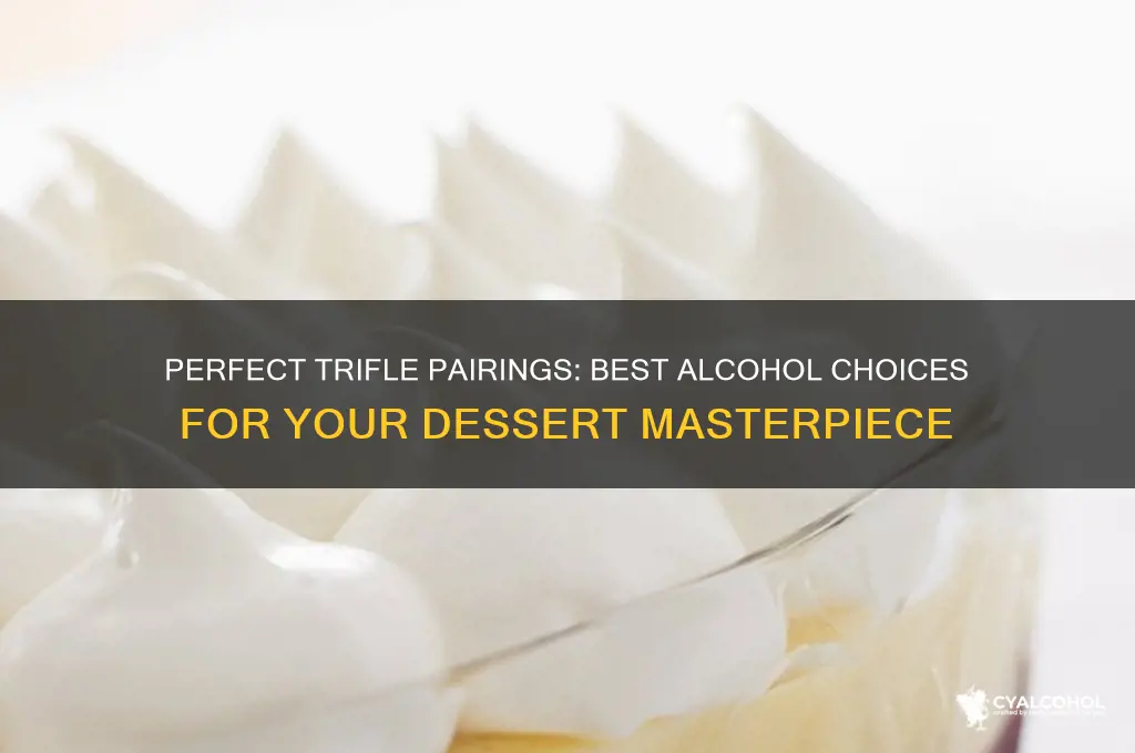 what alcohol to put in trifle