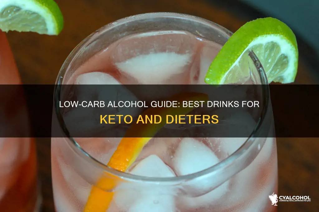 what alcoholic beverage has less carbs