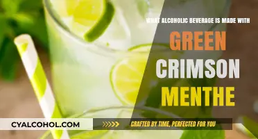 Green Crimson Menthe Cocktail: A Refreshing Alcoholic Beverage