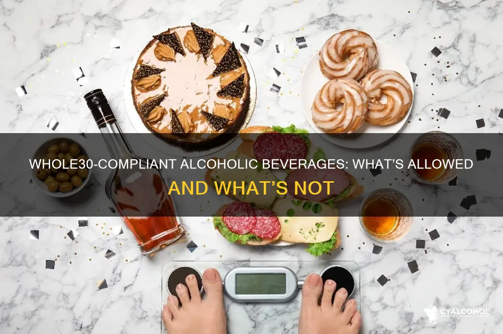 what alcoholic beverages are whole thirrty