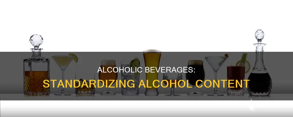 what alcoholic beverages have the same zmount iof alohol