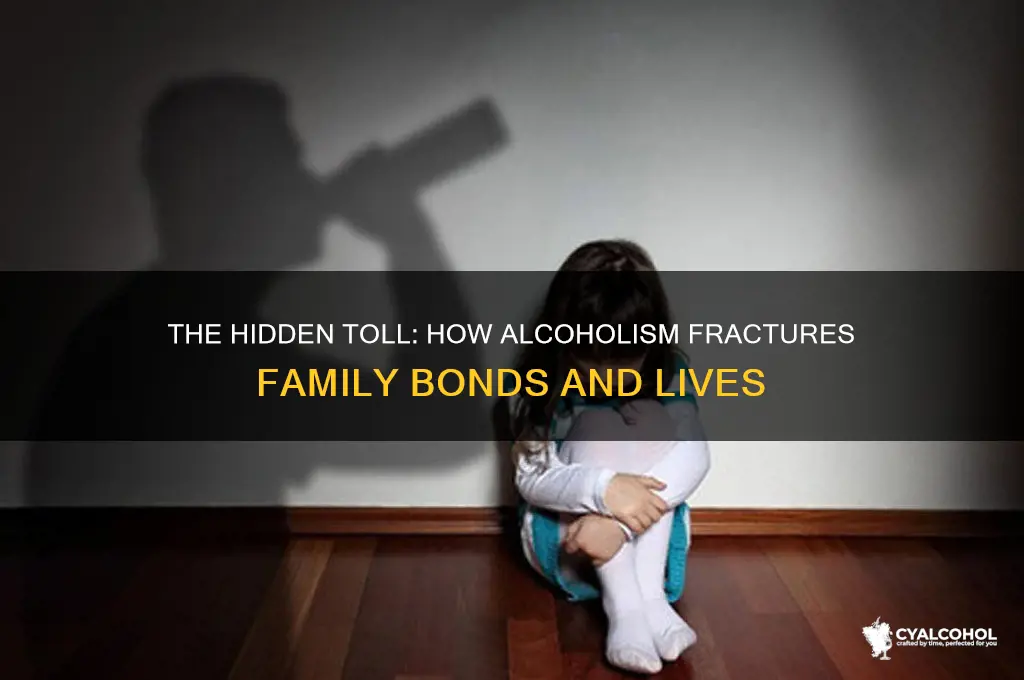 what alcoholics do to their families