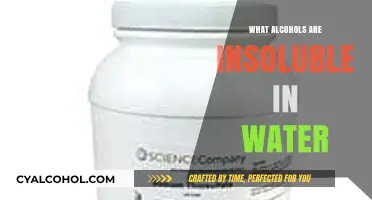 Exploring Alcohols: Which Types Remain Insoluble in Water?