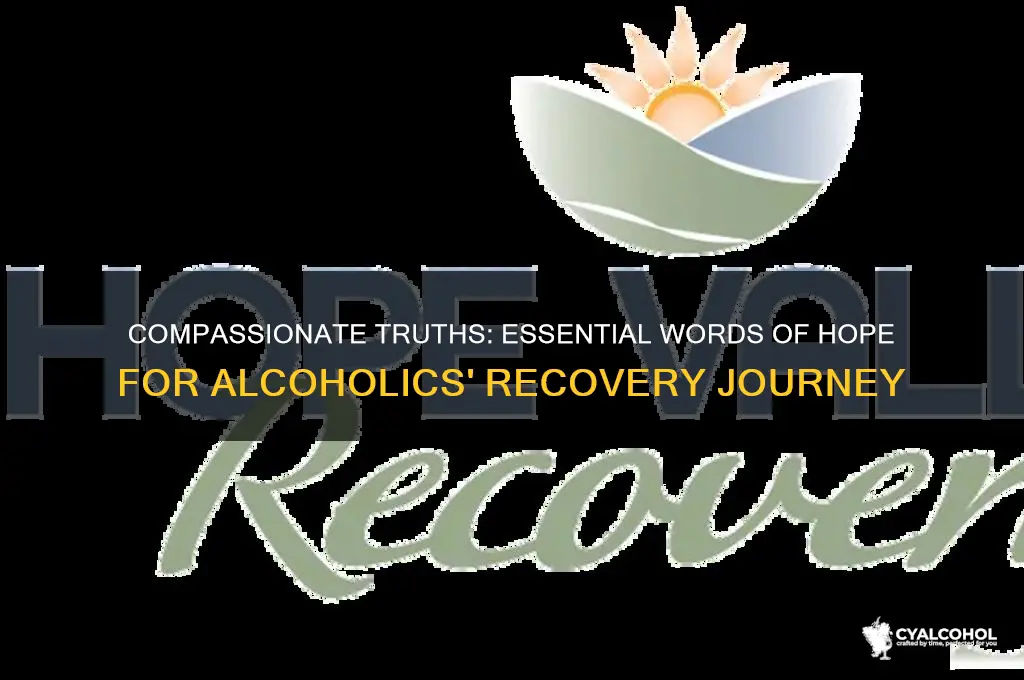 what an alcoholic needs to hear