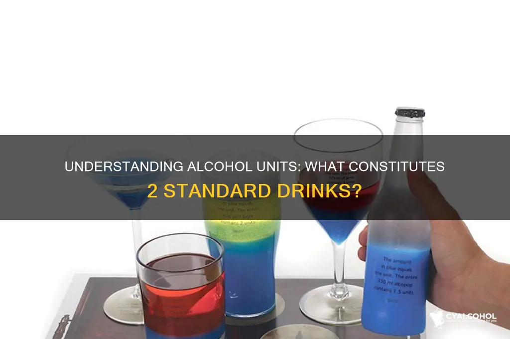 what are 2 units of alcohol