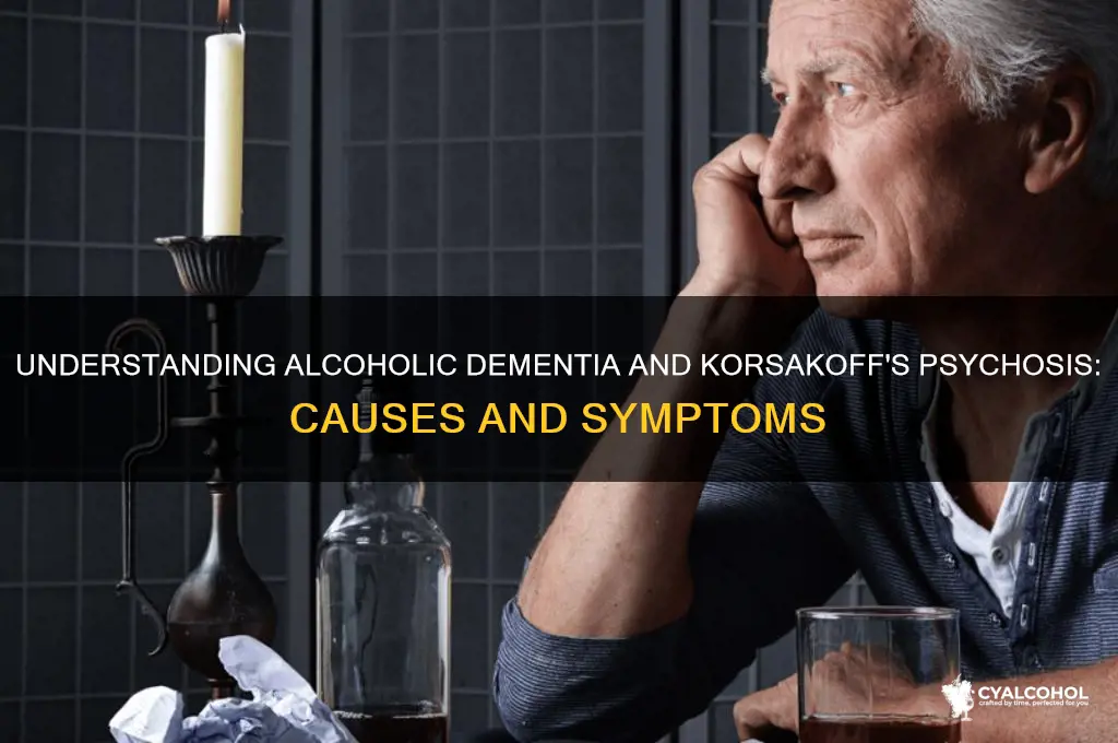 what are alcoholic dementia and korsakoff