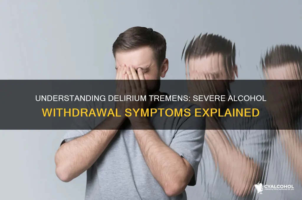 what are dts from alcohol withdrawal